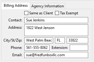 Billing Information